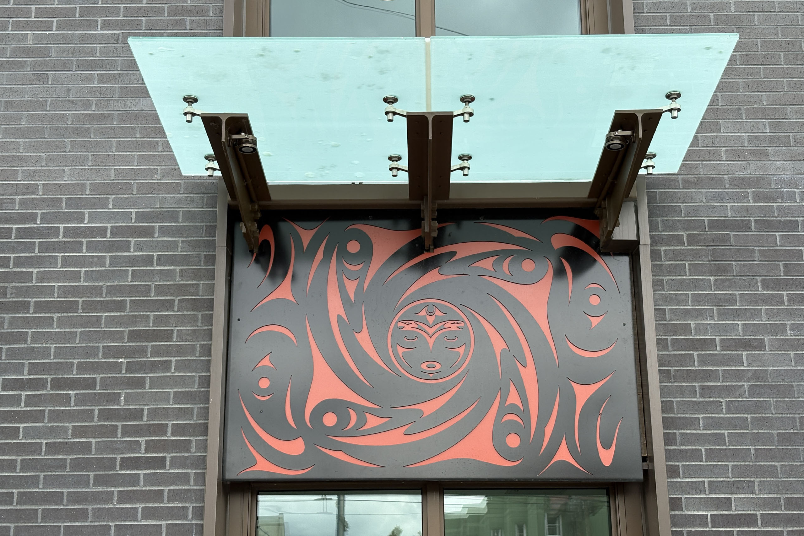 One of the Hastings Street art panels by Mack Paul